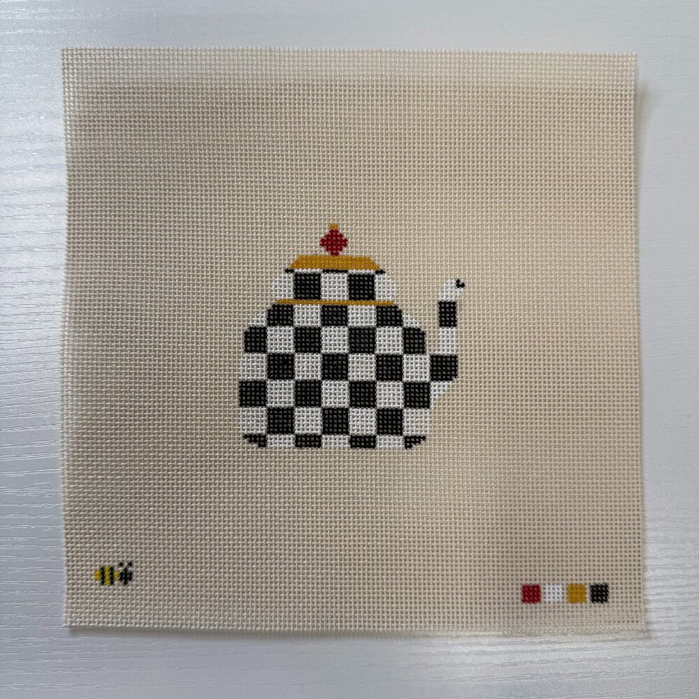 Tea Pot Kettle Needlepoint Canvas